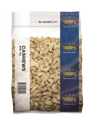 Trumps Raw Cashews 1kg