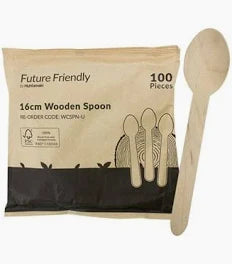 Future Friendly Premium Wooden Spoon 16cm 100pk